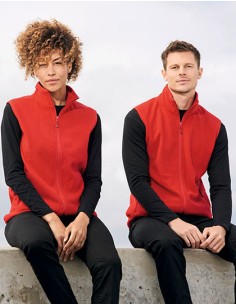 S-03822-Unisex Factor Zipped Fleece Bodywarmer 2